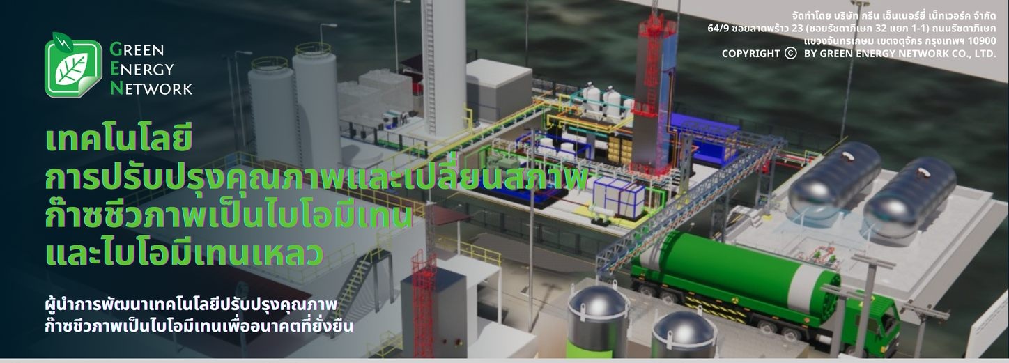 เทคโนโลยีการปรับปรุงคุณภาพและเปลี่ยนสภาพก๊าซชีวภาพเป็นไบโอมีเทนและไบโอมีเทนเหลว